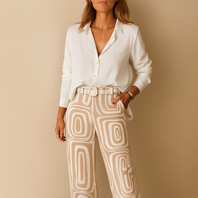 Zeitlose Damenbluse und Hose für jeden Anlass | Hannelore-Genf Boutique