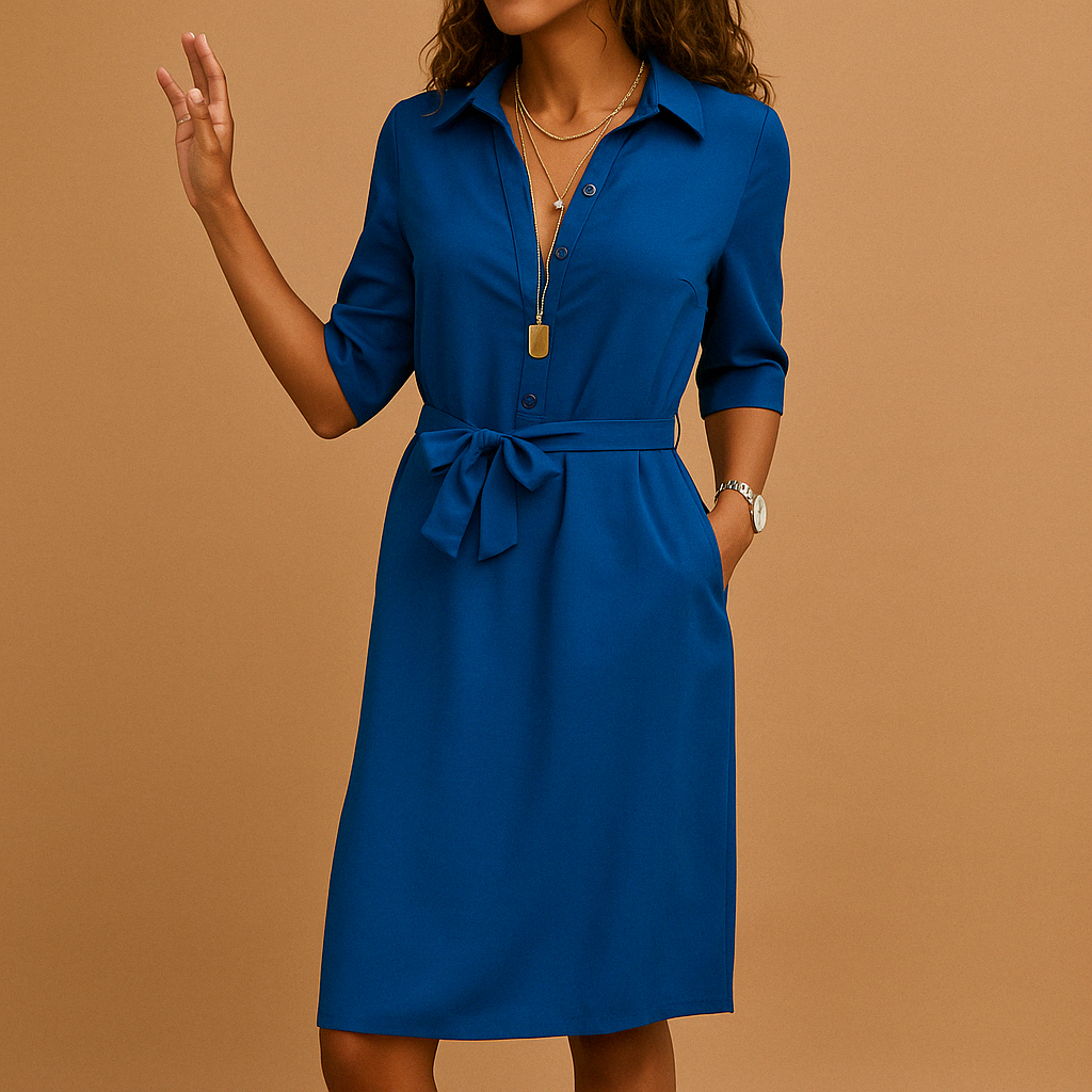  Elegantes lässiges Kleid mit schmeichelhafter Passform für Frauen | Milou-2