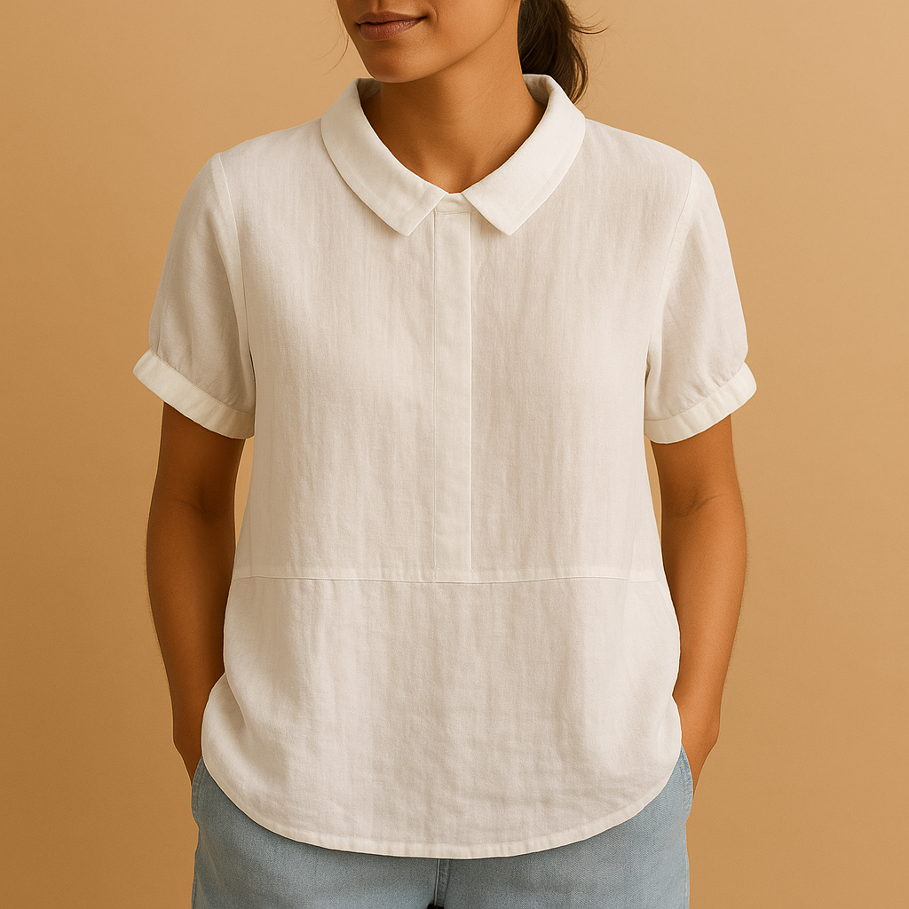 Elegante Bluse Damen mit Maßgeschneiderter Passform für Büro | Anna-2