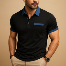Poloshirt Herren aus atmungsaktivem Stoff mit klassischer Passform | Raf-5