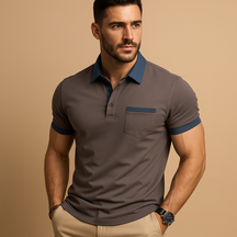 Poloshirt Herren aus atmungsaktivem Stoff mit klassischer Passform | Raf-4