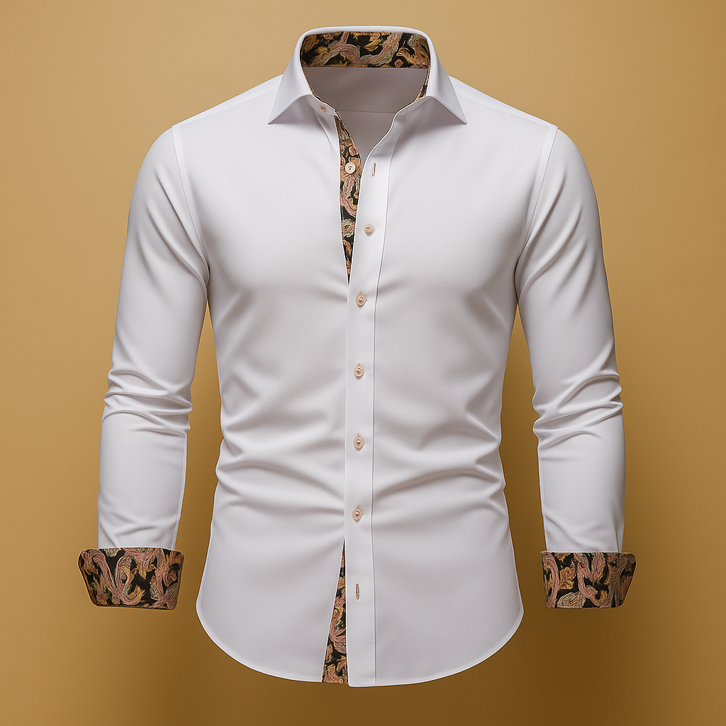 Herren Hemd mit Langen Ärmeln für Elegante Anlässe | Bram-1