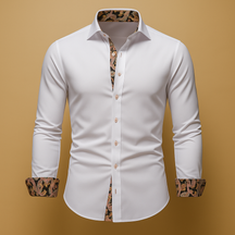Herren Hemd mit Langen Ärmeln für Elegante Anlässe | Bram-1