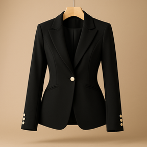Eleganter Slim Fit Blazer mit Umkehrhalskragen | Jasmin-2