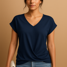 Elegante Bluse Damen mit V-Ausschnitt für stilvolle Frauen | Joline-4