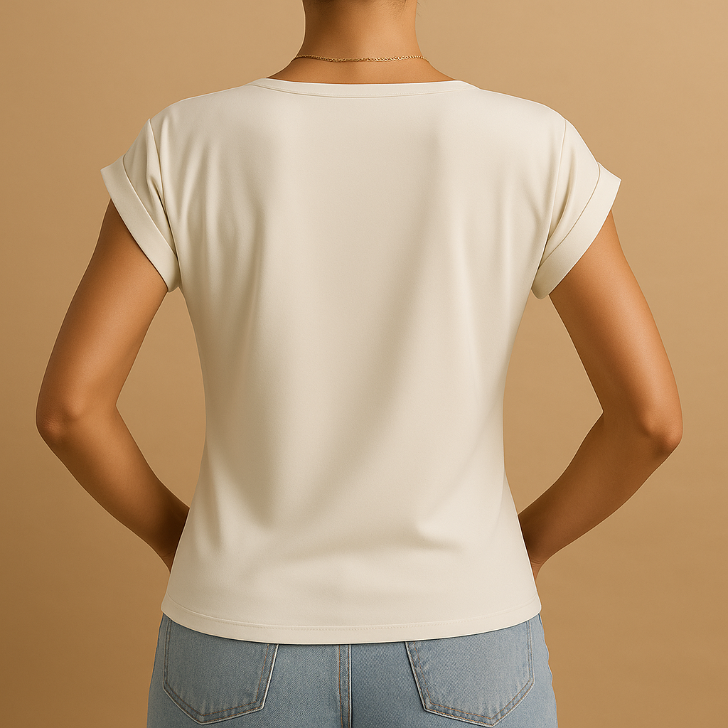 Elegante Bluse Damen mit V-Ausschnitt für stilvolle Frauen | Joline-2