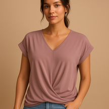 Elegante Bluse Damen mit V-Ausschnitt für stilvolle Frauen | Joline-6